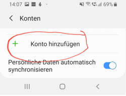 Konto hinzufügen