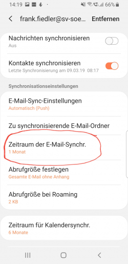 Synchronisations-Intervall